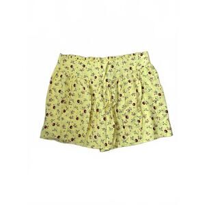 NOBO Garden Girl Whimsical Yellow Strawberry Print Skort Size XL